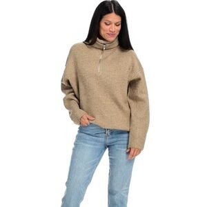 Theo & Spence NWT Ribbed Taupe Sweater- Size 1X